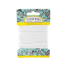 White Elastic - 6mm x 3m